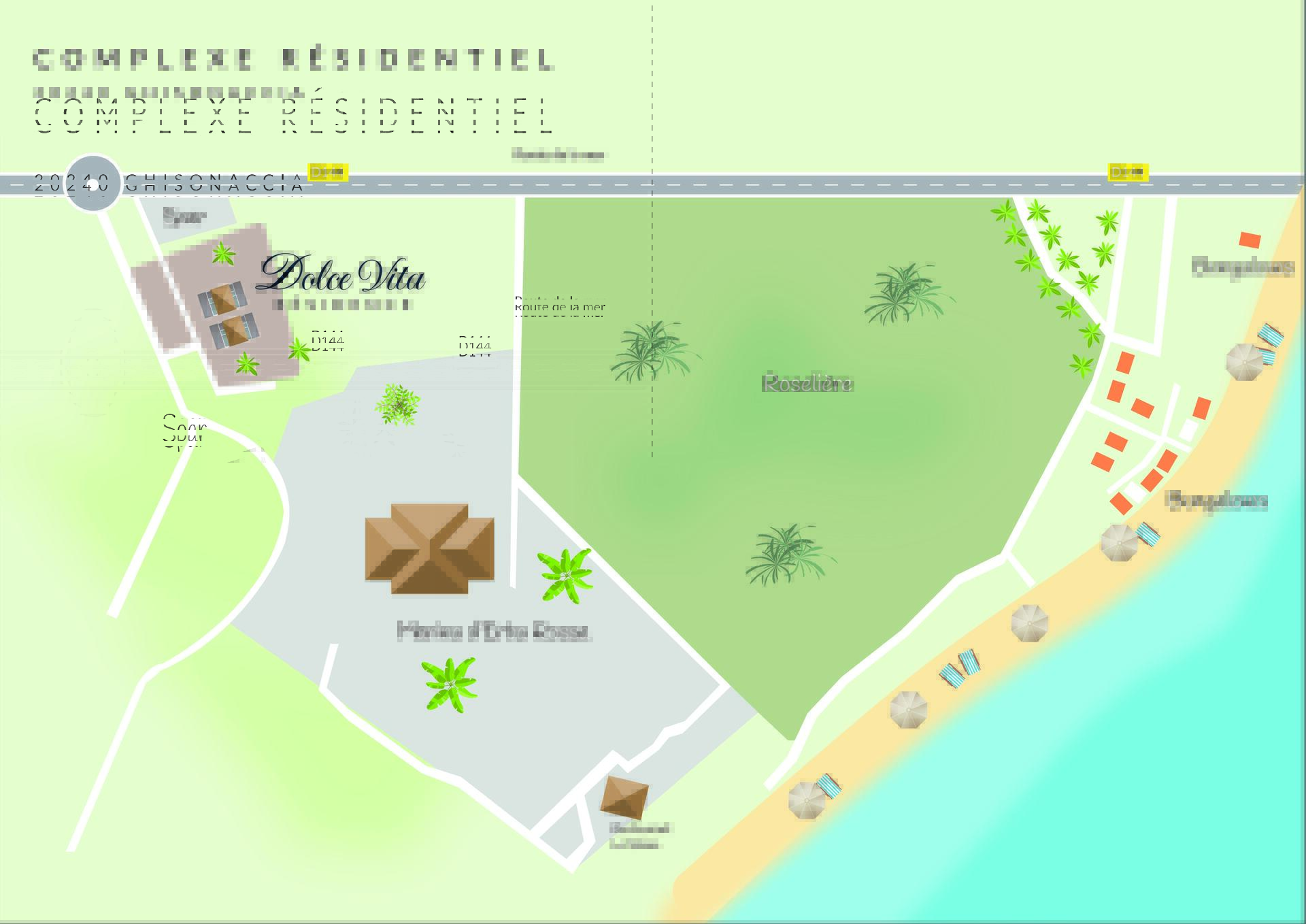 emplacement complexe résidentiel Dolce Vita